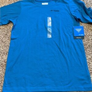 Columbia Boys Tee PFG Blue Size XL Shirt NWT